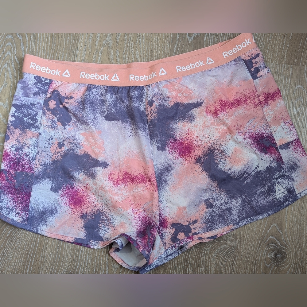 Reebok Women's XXL‎ Fearless Splatter Print Running Shorts